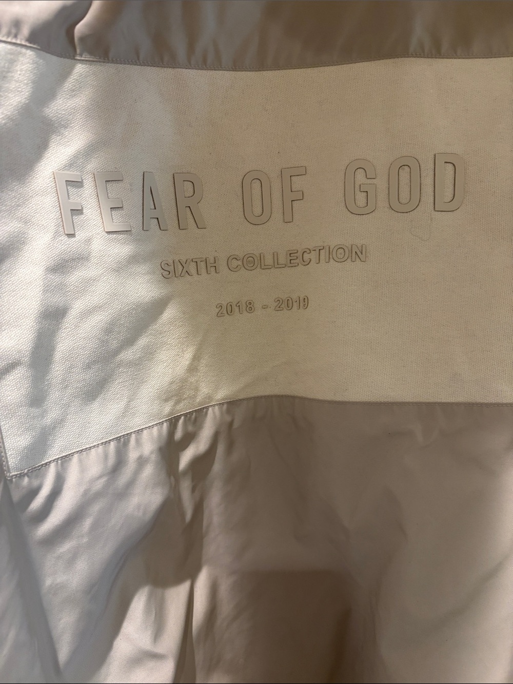 Fear of God Light Beige Hooded Jacket - Picture 8 of 8
